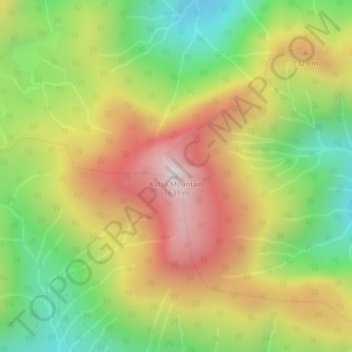 Klitsa Mountain topographic map, elevation, terrain