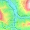 Bridgemont topographic map, elevation, terrain