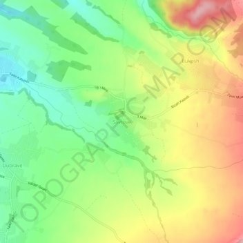 Savrovë topographic map, elevation, terrain