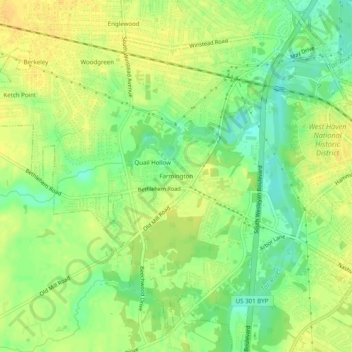 Fox Run topographic map, elevation, terrain