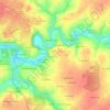 La Foucherie topographic map, elevation, terrain