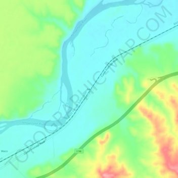 Fee topographic map, elevation, terrain