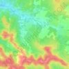 Jourdan topographic map, elevation, terrain