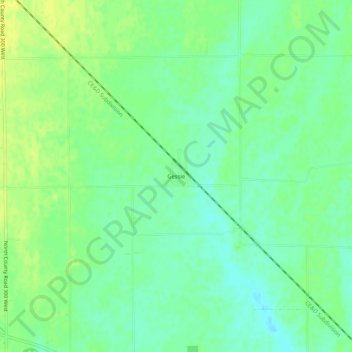 Gessie topographic map, elevation, terrain
