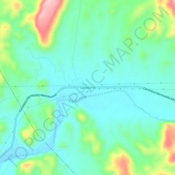 San Mario topographic map, elevation, terrain