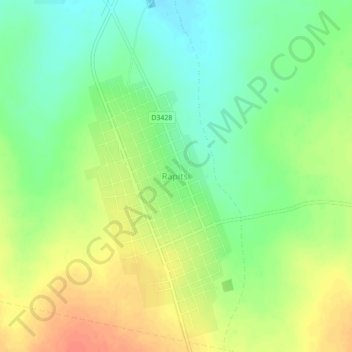 Rapitsi topographic map, elevation, terrain