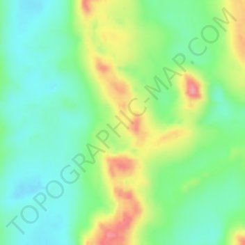 Namib topographic map, elevation, terrain