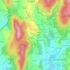 Codal topographic map, elevation, terrain
