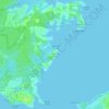 Island View Beach topographic map, elevation, terrain
