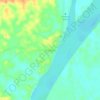 Orellana topographic map, elevation, terrain