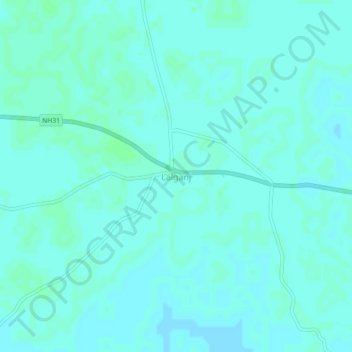 Lalganj topographic map, elevation, terrain
