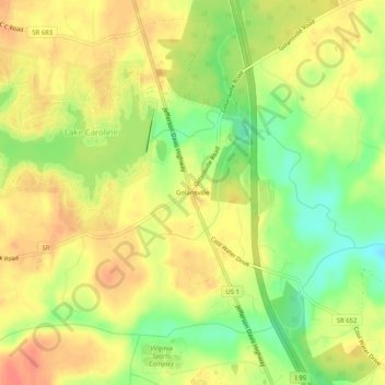 Golansville topographic map, elevation, terrain