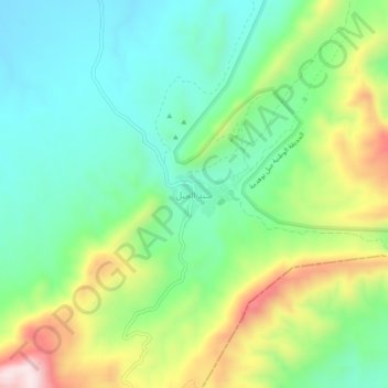 Djebel Sened topographic map, elevation, terrain