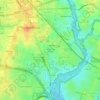 Garrett Park Estates topographic map, elevation, terrain