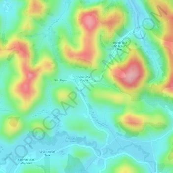 Boa Esperança topographic map, elevation, terrain