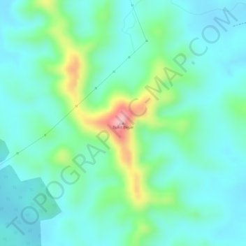 Bukit Besar topographic map, elevation, terrain