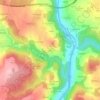Ceza topographic map, elevation, terrain