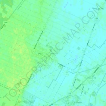 Renazzo topographic map, elevation, terrain