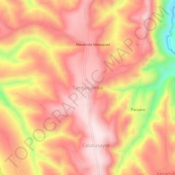 Tambobamba topographic map, elevation, terrain