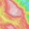 Planinica topographic map, elevation, terrain