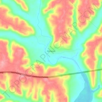 Oil Center topographic map, elevation, terrain
