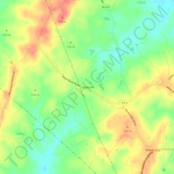 Cohasset topographic map, elevation, terrain