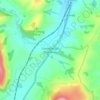 Llanvihangel Crucorney topographic map, elevation, terrain
