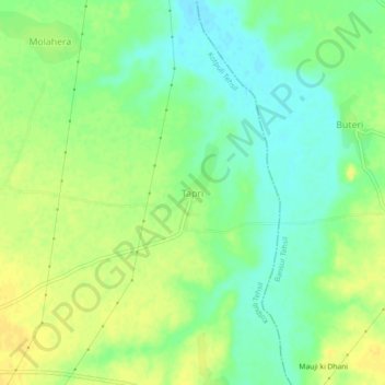 Tapri topographic map, elevation, terrain