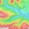 Arina topographic map, elevation, terrain