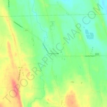 Seneca Castle topographic map, elevation, terrain