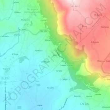 Ramil topographic map, elevation, terrain