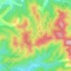 Saint-Guillaume topographic map, elevation, terrain