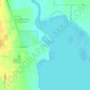 Rowleys Bay topographic map, elevation, terrain