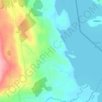 Myles Big Stone topographic map, elevation, terrain