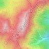 Mt. Shirouma topographic map, elevation, terrain