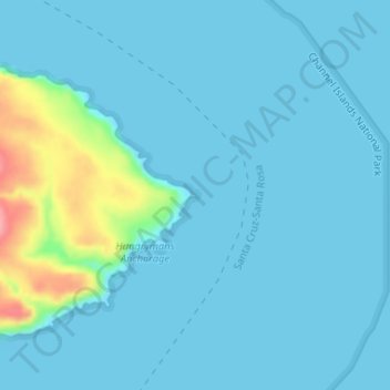 San Pedro Point topographic map, elevation, terrain