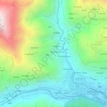 Moies topographic map, elevation, terrain