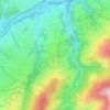 Richardon topographic map, elevation, terrain