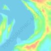 Leering Bay topographic map, elevation, terrain