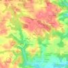 Guerjean topographic map, elevation, terrain