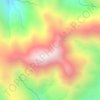 Mt. Kemalugong topographic map, elevation, terrain
