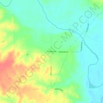 Winchester topographic map, elevation, terrain