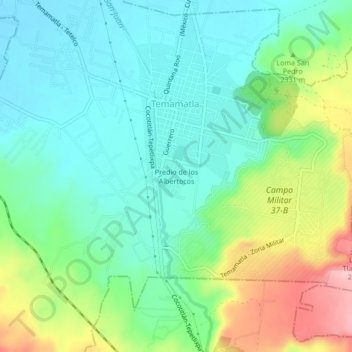 Predio de los Albertocos topographic map, elevation, terrain
