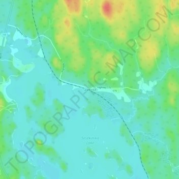 Sesekinika topographic map, elevation, terrain