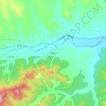 Valdez topographic map, elevation, terrain