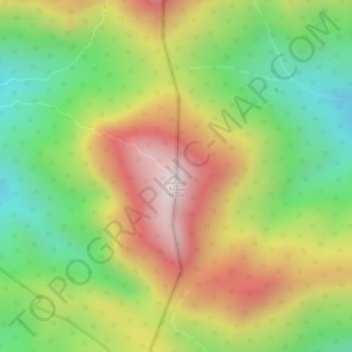 Gunung Relau topographic map, elevation, terrain