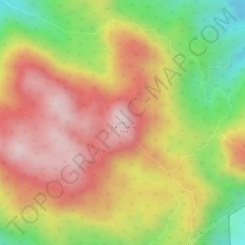 Lagong Hill topographic map, elevation, terrain