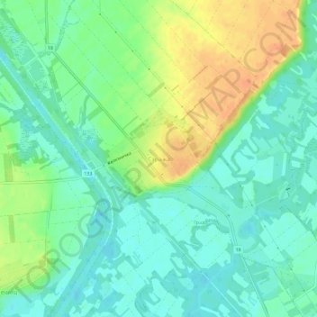 Straza topographic map, elevation, terrain