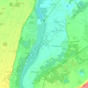 Rubring topographic map, elevation, terrain
