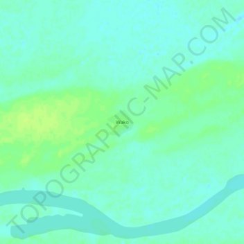 Wako topographic map, elevation, terrain
